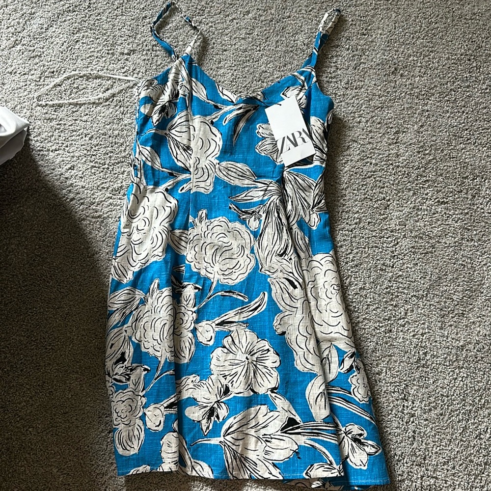 Zara blue pattern Dress.